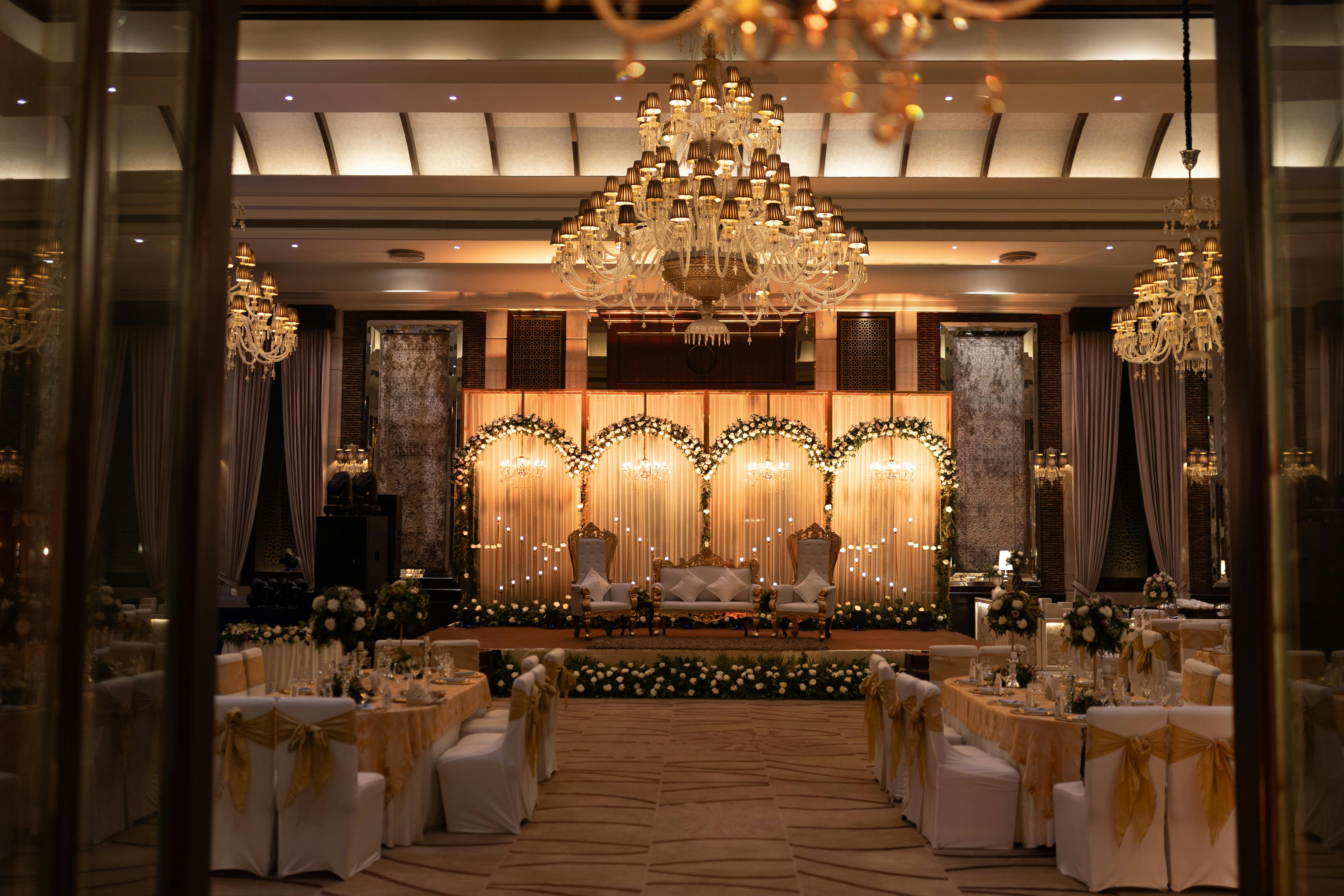 Wedding event setup at Hotel Maiden Residency