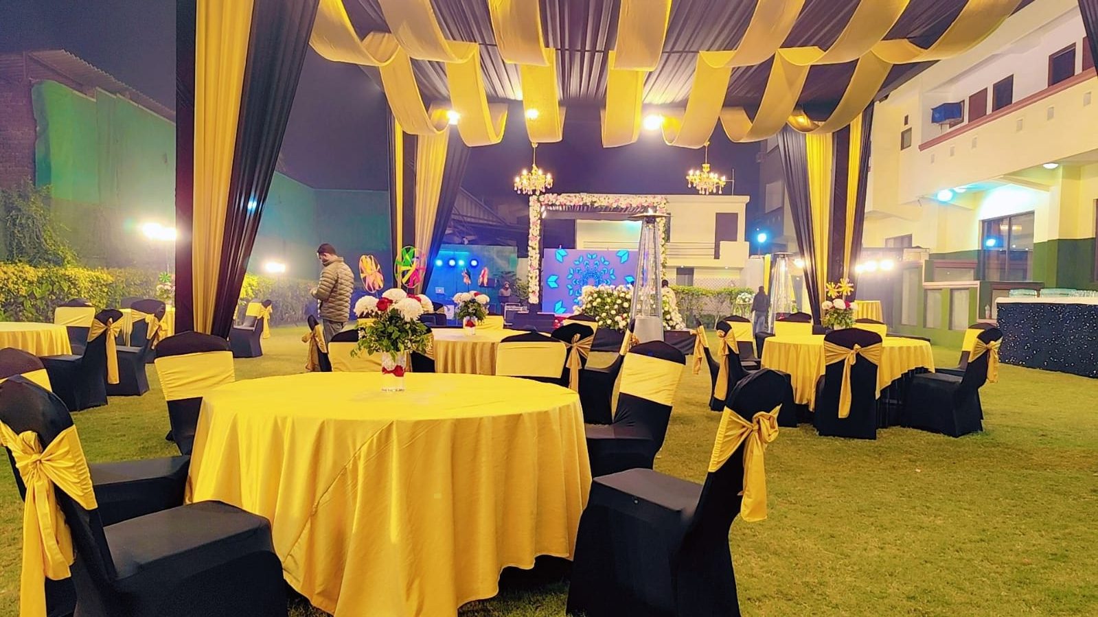 Outdoor lawn celebration