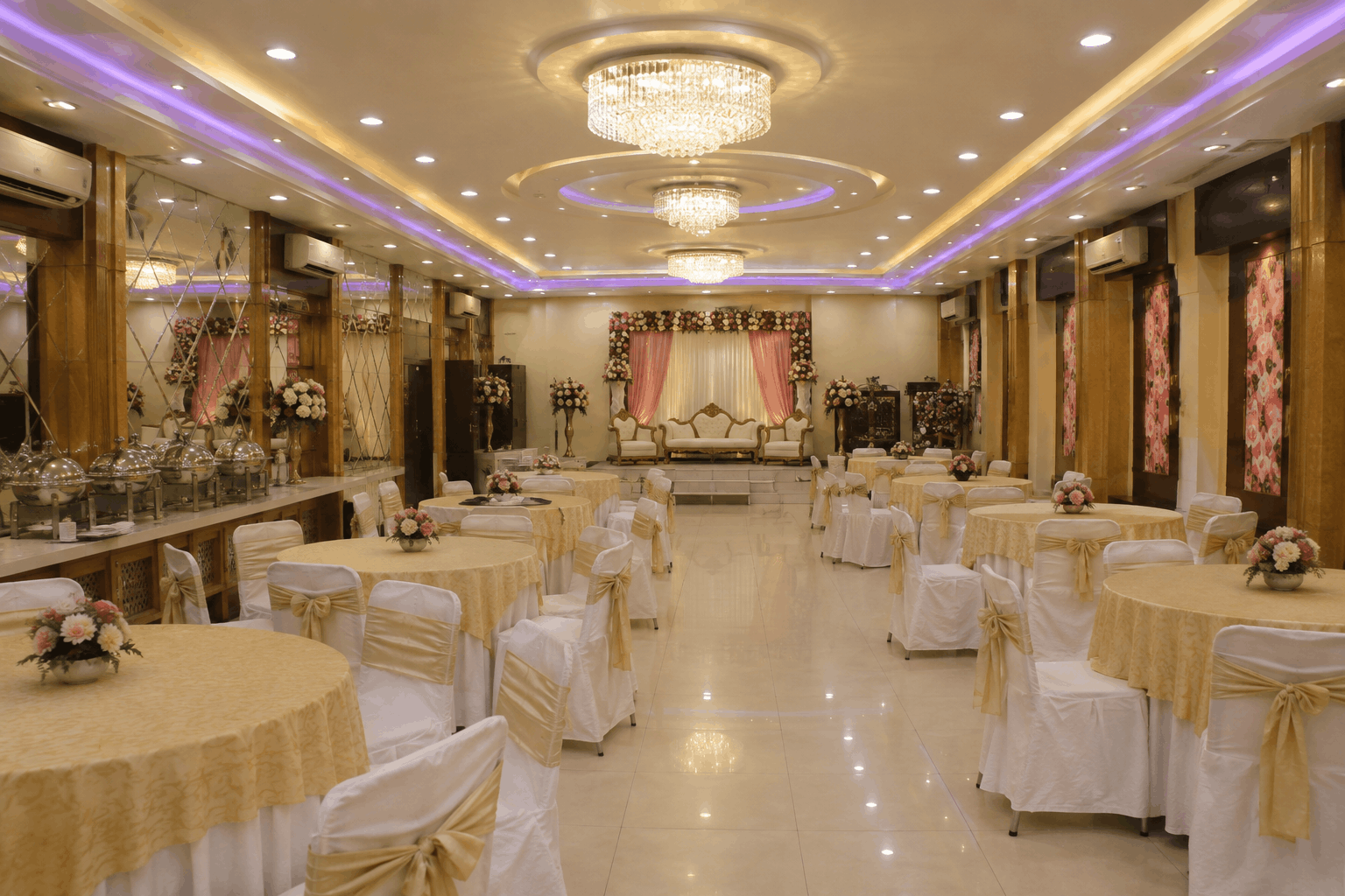 Banquet hall interior in Ghaziabad