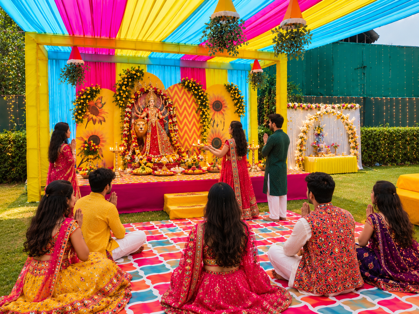 Navratri and Dandiya at Hotel Maiden Residency