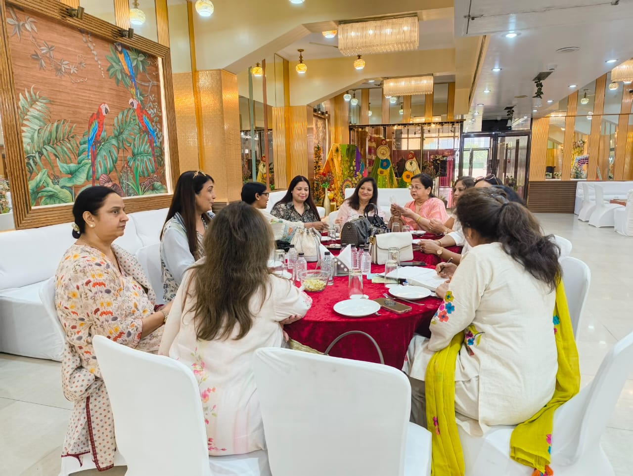 Kitty Party event at Hotel Maiden Residency